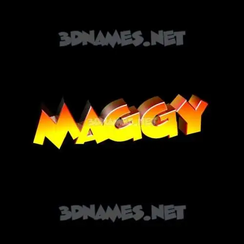 maggy in Black Background style - 3D name wallpaper