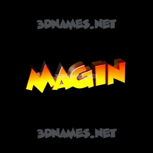 magin in Black Background style - 3D name wallpaper magin in Black Background style - 3D name wallpaper
