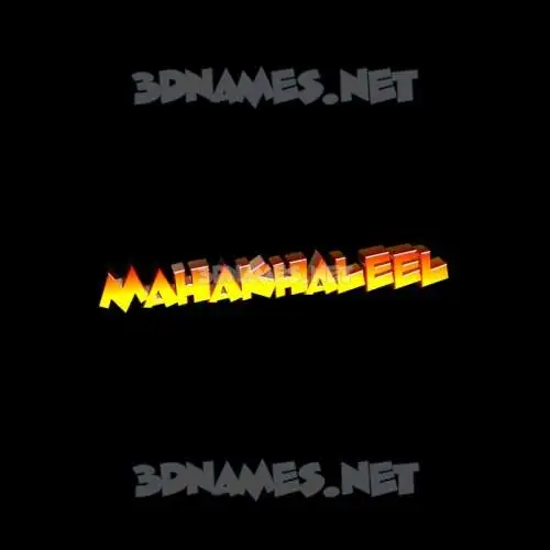 mahakhaleel in Black Background style - 3D name wallpaper