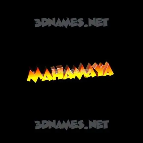 mahamaya in Black Background style - 3D name wallpaper