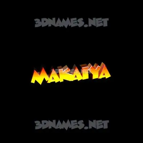 makaiya in Black Background style - 3D name wallpaper makaiya in Black Background style - 3D name wallpaper