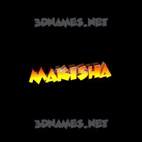 makisha in Black Background style - 3D name wallpaper makisha in Black Background style - 3D name wallpaper