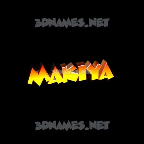 makiya in Black Background style - 3D name wallpaper makiya in Black Background style - 3D name wallpaper