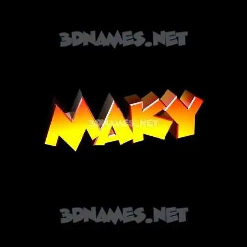 maky in Black Background style - 3D name wallpaper maky in Black Background style - 3D name wallpaper