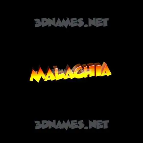 malachia in Black Background style - 3D name wallpaper