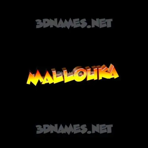 mallouka in Black Background style - 3D name wallpaper mallouka in Black Background style - 3D name wallpaper