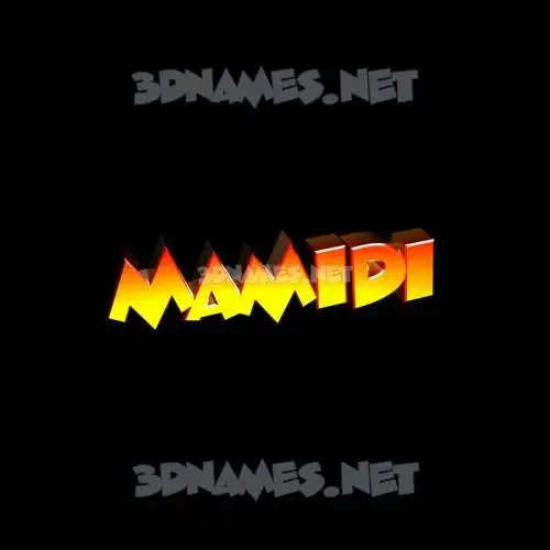 mamidi in Black Background style - 3D name wallpaper