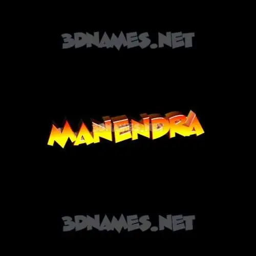 manendra in Black Background style - 3D name wallpaper