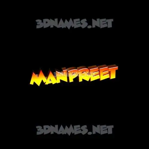manpreet in Black Background style - 3D name wallpaper