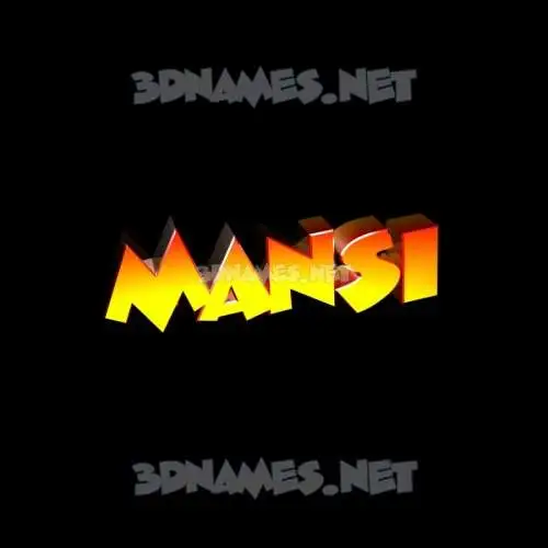 mansi in Black Background style - 3D name wallpaper