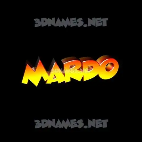 mardo in Black Background style - 3D name wallpaper