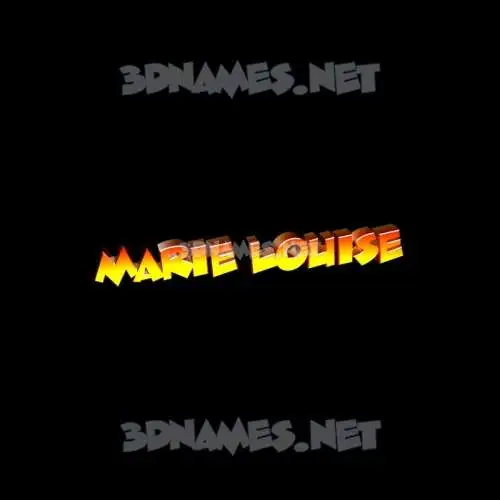 marie louise in Black Background style - 3D name wallpaper