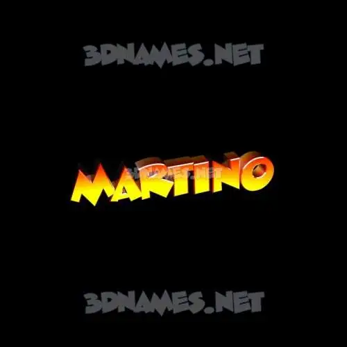 martino in Black Background style - 3D name wallpaper