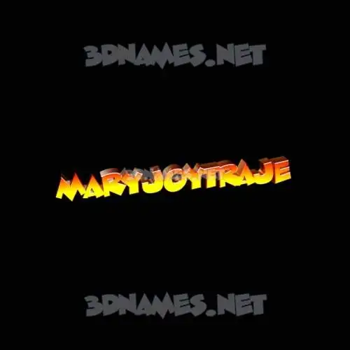 maryjoytraje in Black Background style - 3D name wallpaper