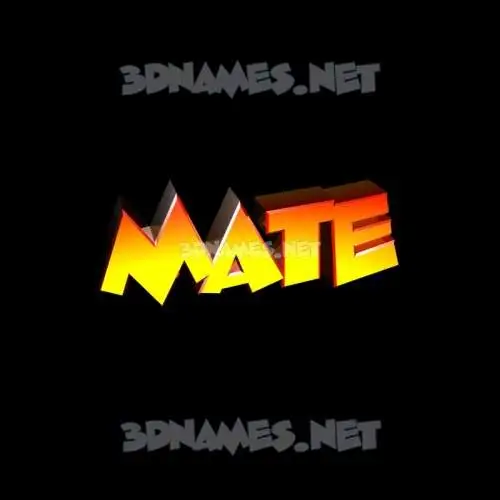 mate in Black Background style - 3D name wallpaper mate in Black Background style - 3D name wallpaper