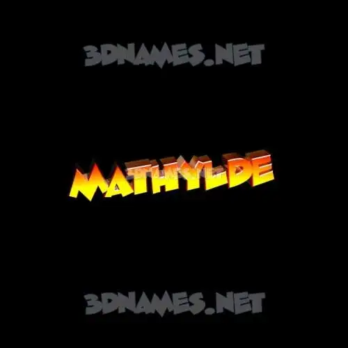 mathylde in Black Background style - 3D name wallpaper mathylde in Black Background style - 3D name wallpaper