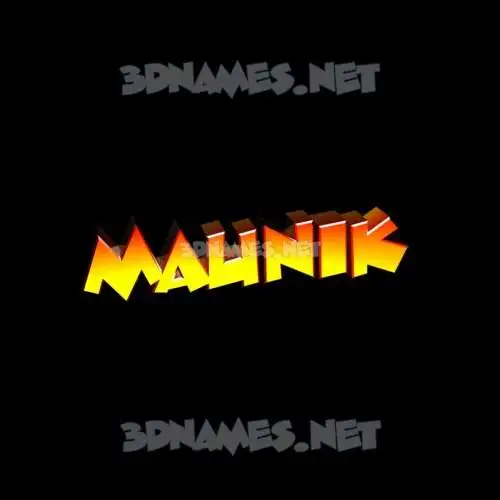 maunik in Black Background style - 3D name wallpaper