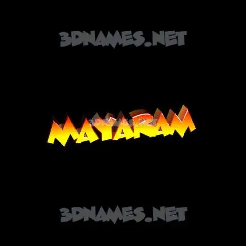 mayaram in Black Background style - 3D name wallpaper
