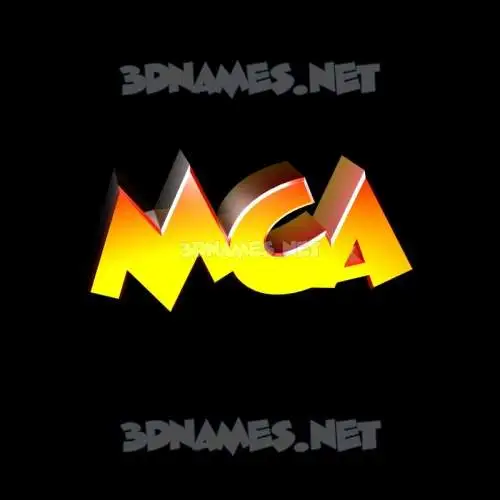mca in Black Background style - 3D name wallpaper