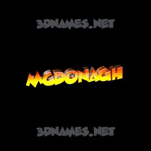 mcdonagh in Black Background style - 3D name wallpaper mcdonagh in Black Background style - 3D name wallpaper