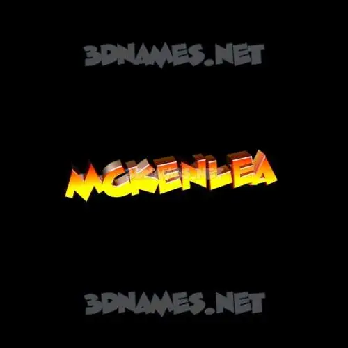 mckenlea in Black Background style - 3D name wallpaper