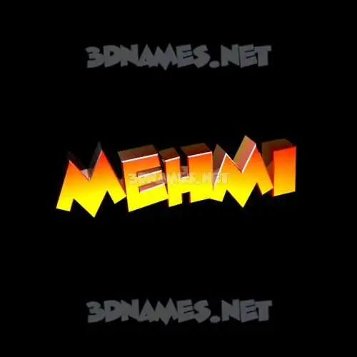 mehmi in Black Background style - 3D name wallpaper