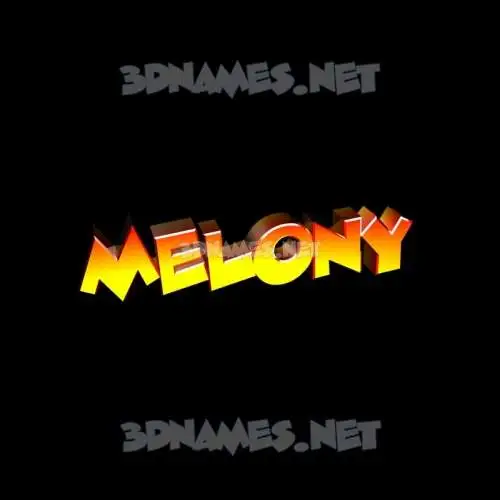 melony in Black Background style - 3D name wallpaper melony in Black Background style - 3D name wallpaper