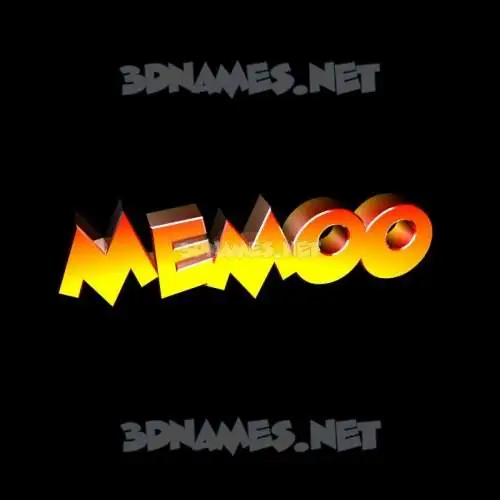 memoo in Black Background style - 3D name wallpaper memoo in Black Background style - 3D name wallpaper