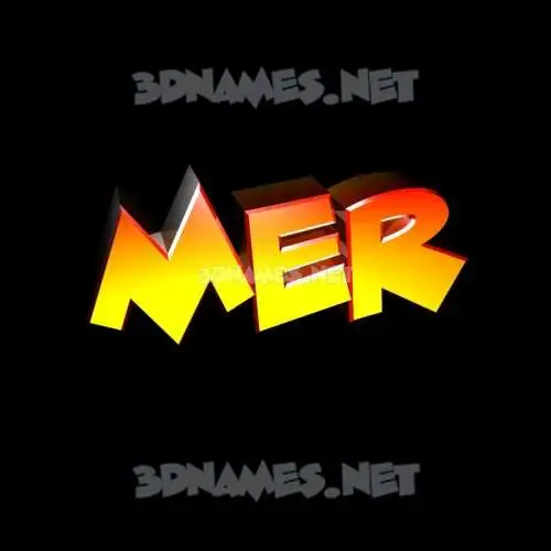 mer in Black Background style - 3D name wallpaper mer in Black Background style - 3D name wallpaper