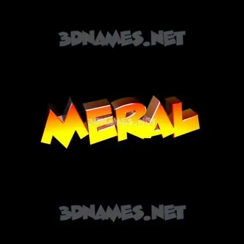 meral in Black Background style - 3D name wallpaper meral in Black Background style - 3D name wallpaper