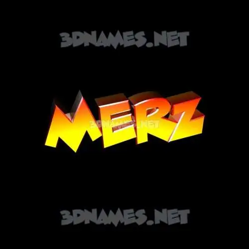 merz in Black Background style - 3D name wallpaper merz in Black Background style - 3D name wallpaper