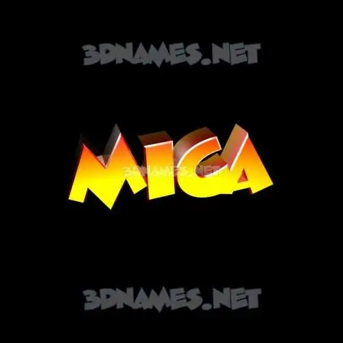 mica in Black Background style - 3D name wallpaper mica in Black Background style - 3D name wallpaper