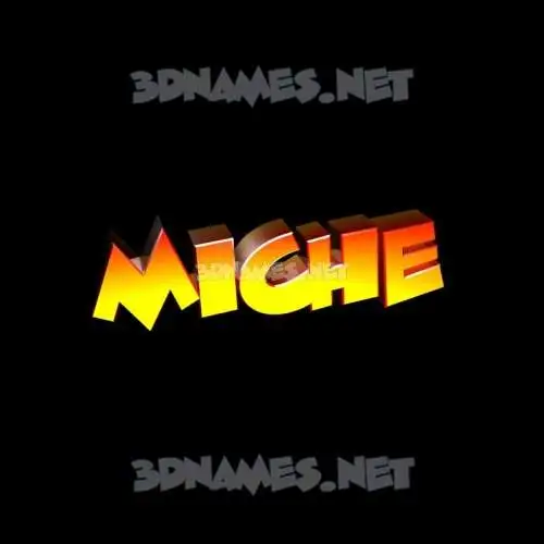 miche in Black Background style - 3D name wallpaper miche in Black Background style - 3D name wallpaper