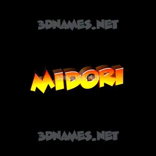 midori in Black Background style - 3D name wallpaper midori in Black Background style - 3D name wallpaper