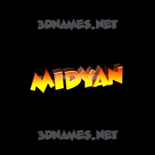 midyan in Black Background style - 3D name wallpaper midyan in Black Background style - 3D name wallpaper