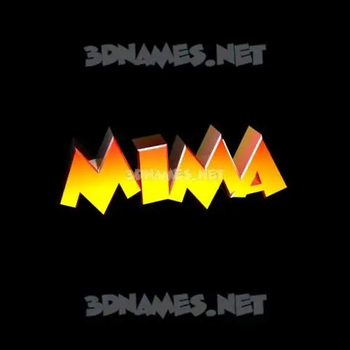 mima in Black Background style - 3D name wallpaper mima in Black Background style - 3D name wallpaper