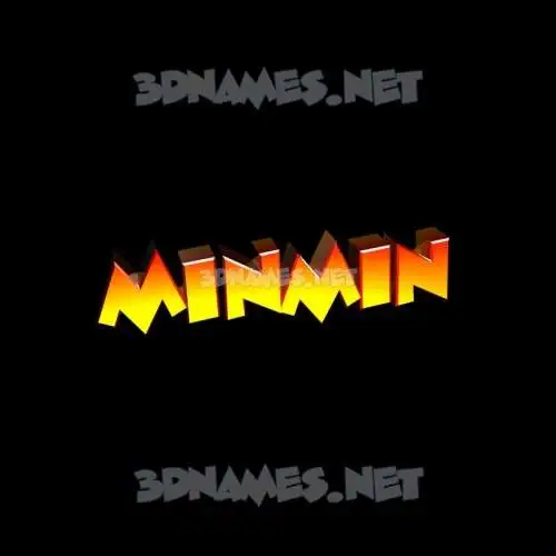 minmin in Black Background style - 3D name wallpaper minmin in Black Background style - 3D name wallpaper