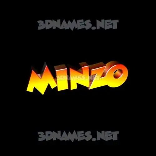 minzo in Black Background style - 3D name wallpaper minzo in Black Background style - 3D name wallpaper