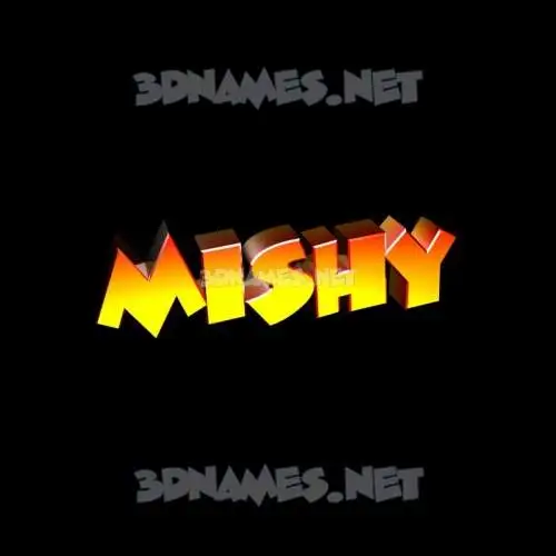 mishy in Black Background style - 3D name wallpaper mishy in Black Background style - 3D name wallpaper
