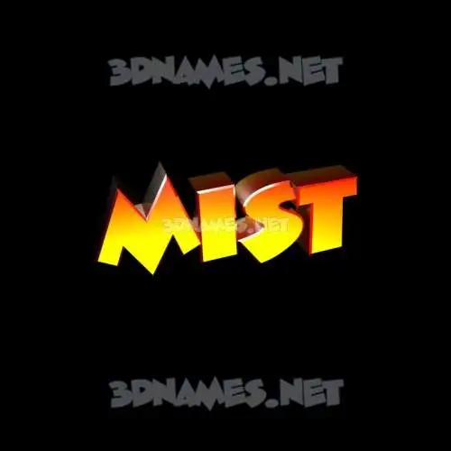 mist in Black Background style - 3D name wallpaper mist in Black Background style - 3D name wallpaper