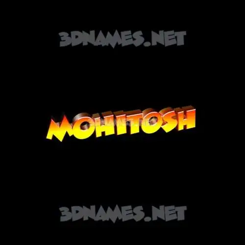 mohitosh in Black Background style - 3D name wallpaper