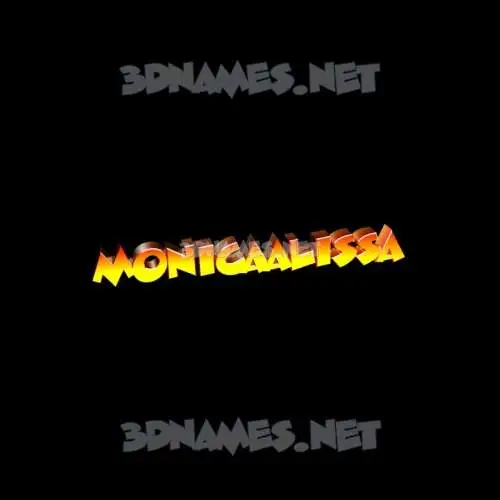 monicaalissa in Black Background style - 3D name wallpaper monicaalissa in Black Background style - 3D name wallpaper