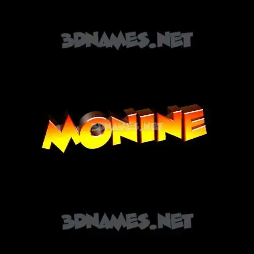 monine in Black Background style - 3D name wallpaper monine in Black Background style - 3D name wallpaper