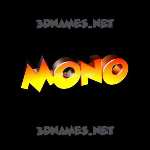 mono in Black Background style - 3D name wallpaper mono in Black Background style - 3D name wallpaper