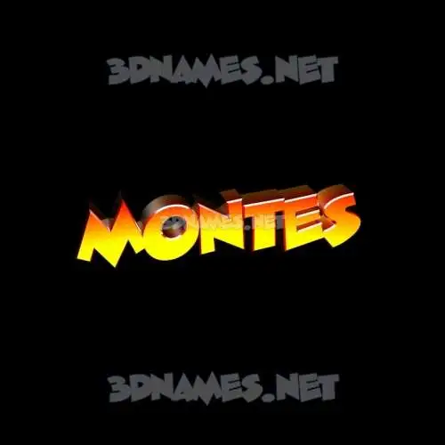 montes in Black Background style - 3D name wallpaper montes in Black Background style - 3D name wallpaper