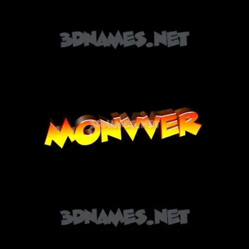 monvver in Black Background style - 3D name wallpaper monvver in Black Background style - 3D name wallpaper