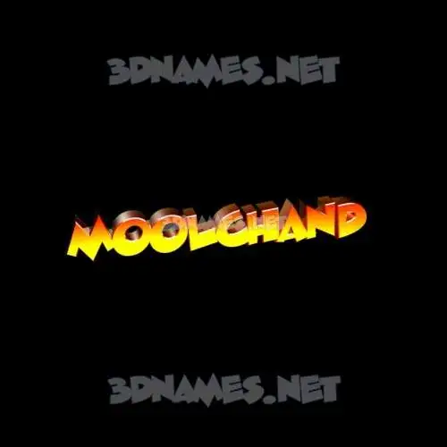 moolchand in Black Background style - 3D name wallpaper