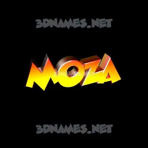 moza in Black Background style - 3D name wallpaper moza in Black Background style - 3D name wallpaper