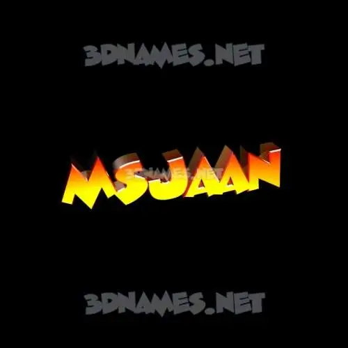 msjaan in Black Background style - 3D name wallpaper msjaan in Black Background style - 3D name wallpaper
