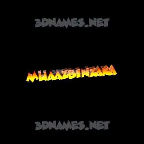 muaazbinzaka in Black Background style - 3D name wallpaper muaazbinzaka in Black Background style - 3D name wallpaper